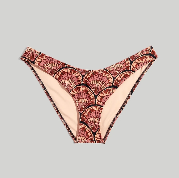 🐙MADEWELL SECOND WAVE BALCONETTE BIKINI SET IN PAINTED SEASHELLS SIZE XL - Picture 8 of 16